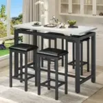 Segmart 5-Piece Counter Height Table Set for $148.56