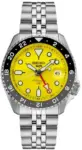Seiko 5 Sports Automatic GMT Watch with Yellow Dial for $274