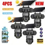 12MP Solar Battery Outdoor Security Camera with Wifi – $184.98
