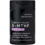 90-Count Sports Research Methyl Folate 1000mcg + Methyl B12 2000mcg Softgels for $10