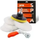 SPTA 3″ Lambwool Buffing Polishing Pads Kit for $6.54