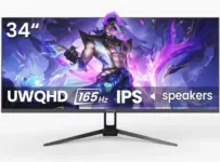 Suevery 34-Inch Ultrawide Gaming Monitor with 165Hz Refresh Rate for $149.79