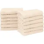 12-Piece Face Towel Set in 100% Ringspun Cotton for $18.99