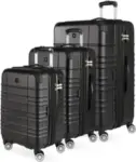 3-Piece SwissGear Pro Expandable Lightweight Spinner Set with TSA Lock – $108