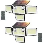 Szpower 254 LED Solar Flood Lights (2-Pack) Now $14.99