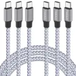 3-Pack Takagi 3′ USB-C to USB-C 60W Fast Charging Cables for $2.83