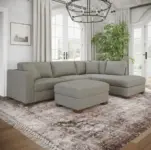 Thomasville Walsen Sectional with Storage Ottoman for $999.99 – Save $500