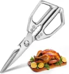 Tingling 4″ German Stainless Steel Kitchen Scissors for $6.44