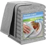 Tiverain 10-Piece 2-Layer Microfiber Wire Dishcloth Set for $5.49