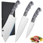 3-Piece Topfeel Professional Chef Knife Set with Gift Box for $20