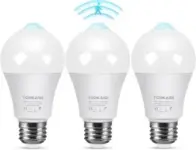 3-Pack A19 E26 Motion Activated Dusk to Dawn LED Bulbs for $9.99