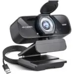 Trausi 1080P Full HD Webcam with Auto Light Correction and Noise-Canceling Mic for $9.99