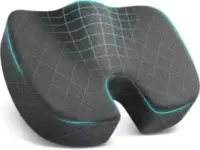 TushGuard Memory Foam Seat Cushion in Grey for $12