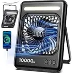 Untisu PF01 Cordless Portable Fan & Light Now Only $17.39
