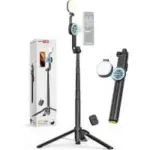 Uskeyvision MPT-04 69″ Extendable MagSafe Magnetic Selfie Stick & Tripod with Selfie Light for $24.99
