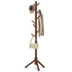 WANGMUXIA Freestanding Coat Rack with 8 Hooks for $14.23
