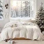 Warmdern Queen Size Velvet Duvet Cover Set (3-Piece) for $29.99