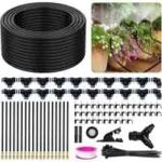 Wearen 100ft Garden Drip Irrigation Kit System with 18 Nozzles for $19.99