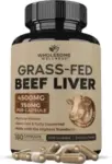 180-Count Wholesome Wellness Grass Fed Desiccated Beef Liver Capsules for $16