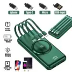9000000mAh Wireless Power Bank with Built-in Cables for $22.99