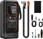 WOLFBOX 12000mAh 150PSI Portable Air Compressor for $20