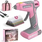 WORKPRO Cordless Hot Glue Gun with 50 Glue Sticks for $24.99