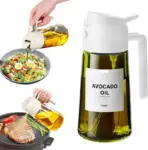 XBllcyiv 16oz 2-in-1 Glass Oil Dispenser and Sprayer for $4.99