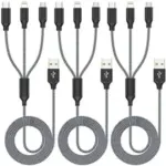 3-Pack Xnewcable 4′ 3-in-1 Multi Fast Charging Cable for $4.99