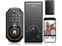 YHV Smart Door Lock with Camera & Fingerprint for $39.99