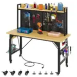 YITAHOME 48″ Adjustable Workbench with Pegboard for $132
