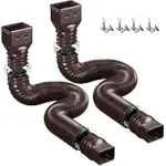 YOTODY Rain Gutter Downspout Extensions – 2 Pack for $19.43