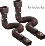 YOTODY 2-Pack Rain Gutter Downspouts with Mounting Screws for $19