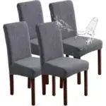 Yueang Waterproof Dining Chair Covers (4-Pack) Now Only $9.49