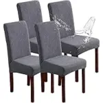 4-Pack YUEANG Waterproof Dining Chair Covers for $8.98