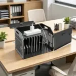 Portable Charging Station with Lockable Laptop Storage for $63.60