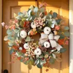 24 Inch Large Farmhouse Fall Wreath for $29.99