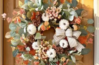 24 Inch Large Farmhouse Fall Wreath for $29.99