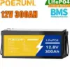 300Ah 12V LiFePO4 Lithium Battery with Built-in BMS for $289.59 – 50% Off