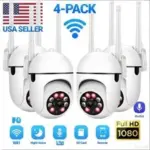 4-Pack WiFi Security Camera System with Night Vision for $53.79