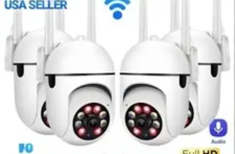 4-Pack WiFi Security Camera System with Night Vision for $53.79
