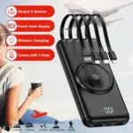 900000mAh Wireless Charger with 4 USB Cables for Mobile Devices – $22.99