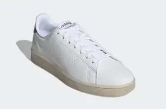 Adidas Men’s Advantage Shoes in Cloud White/Green for $17.40