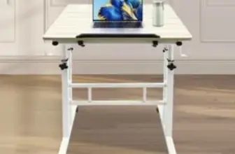Adjustable Mobile Stand-Up Desk with Wheels for $41.83