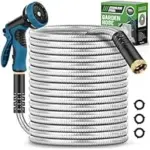 Advinski 100FT Garden Hose with 10-Function Nozzle for $25.79