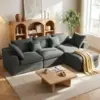 Alupssuc 110-Inch Cloud L-Shaped Sectional Sofa Now $349.99