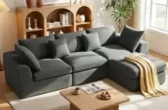 Alupssuc 110-Inch Cloud L-Shaped Sectional Sofa Now $349.99