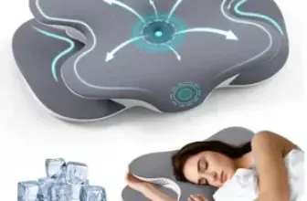 Alupssuc Memory Foam Cervical Neck Pillow with Cooling Silk Case for $25