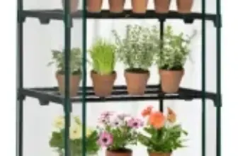 Alvantor 4 Tier Mini Greenhouse with PVC Cover for $23