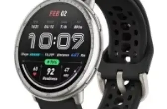 Amazfit Active 2 44mm Sport Smart Watch in Black Silicone for $79.99