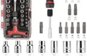 Amazon Basics 27-Piece Magnetic T-Handle Ratchet Wrench and Screwdriver Set for $8.67